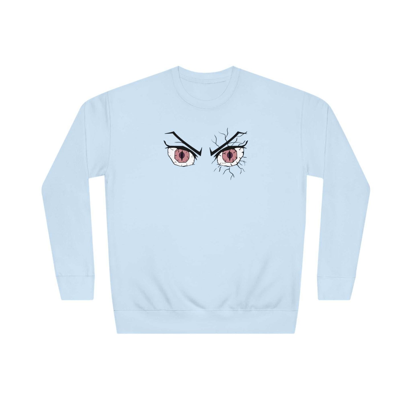Nezuko Eyes Premium Unisex Anime Crewneck Sweatshirt - Blue / S
