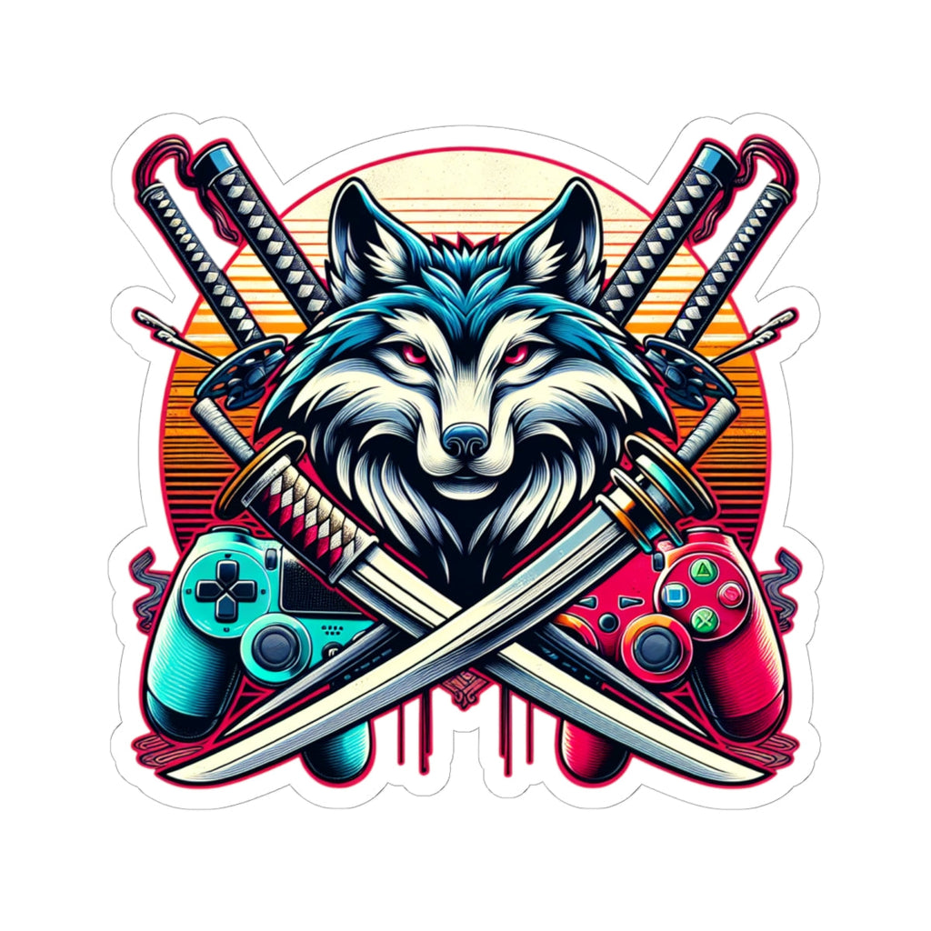 The XP Wolf Gamer  Stickers