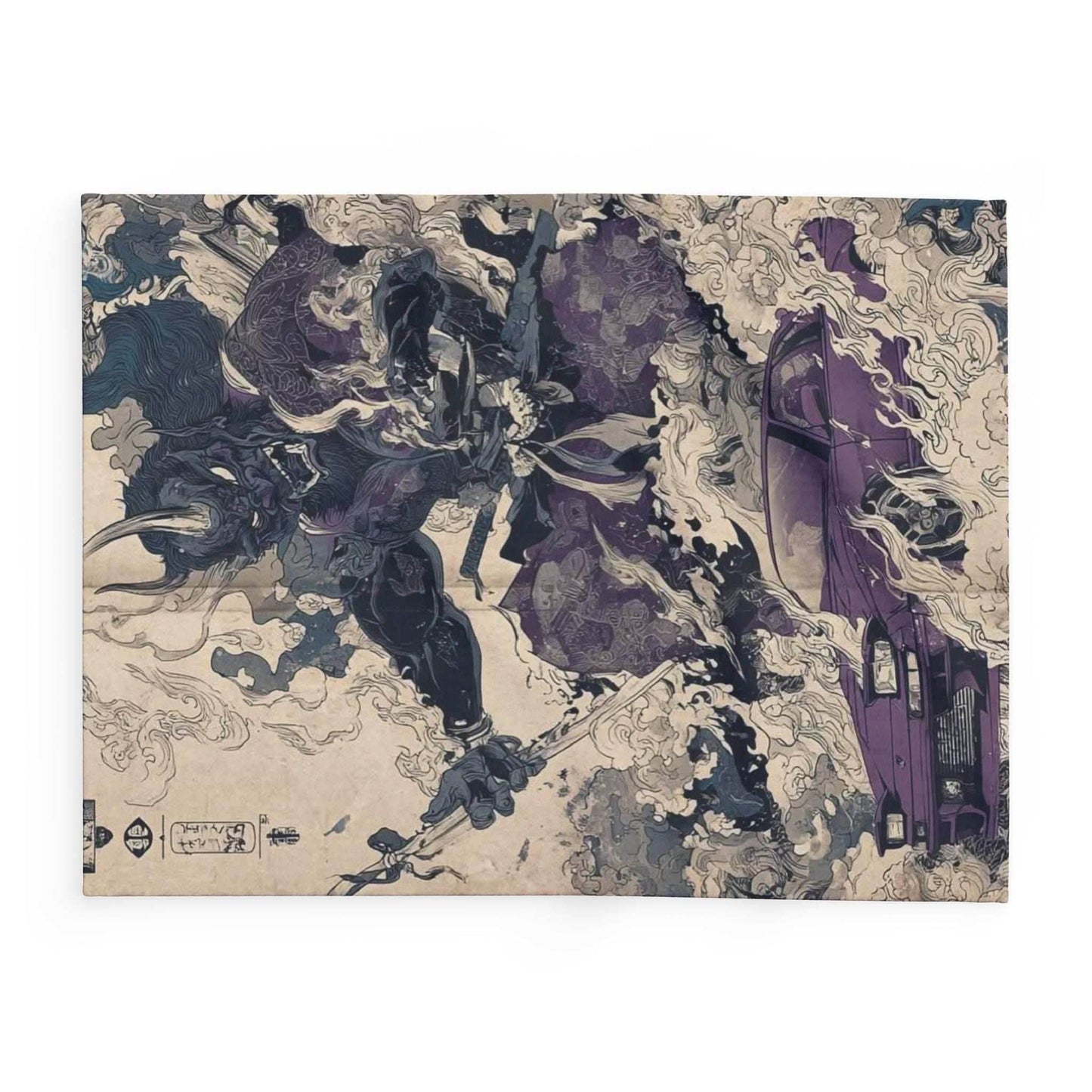 Artistic Fleece Blanket with Fantasy Design, Cozy Blanket for Home Decor, Unique Gift for Enthusiasts, Statement Piece, Perfect for [...] - 30'' × 40''