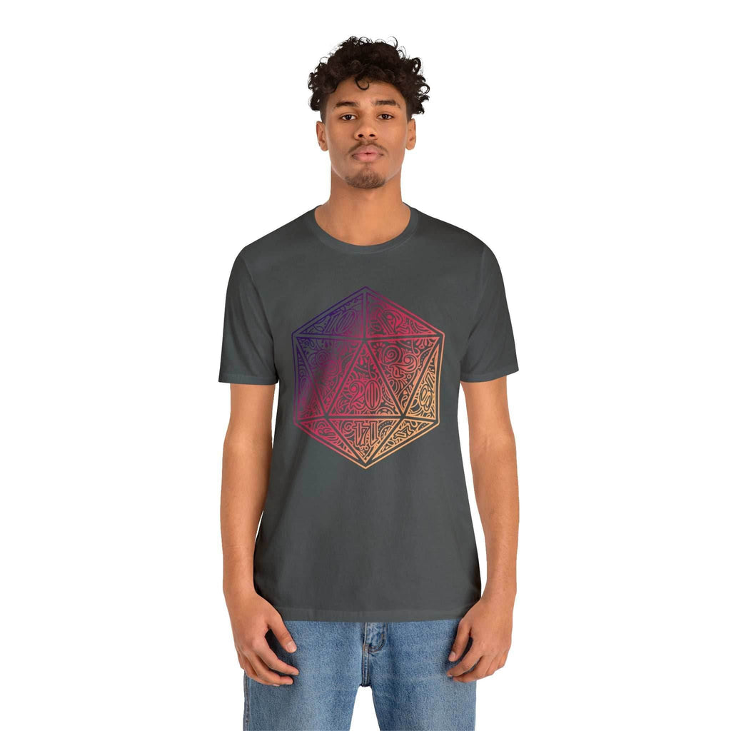 Ombre Ornamental Dice Shirt - Asphalt / S
