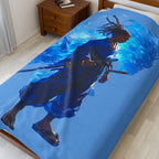 Wolf Warrior Plush Blanket