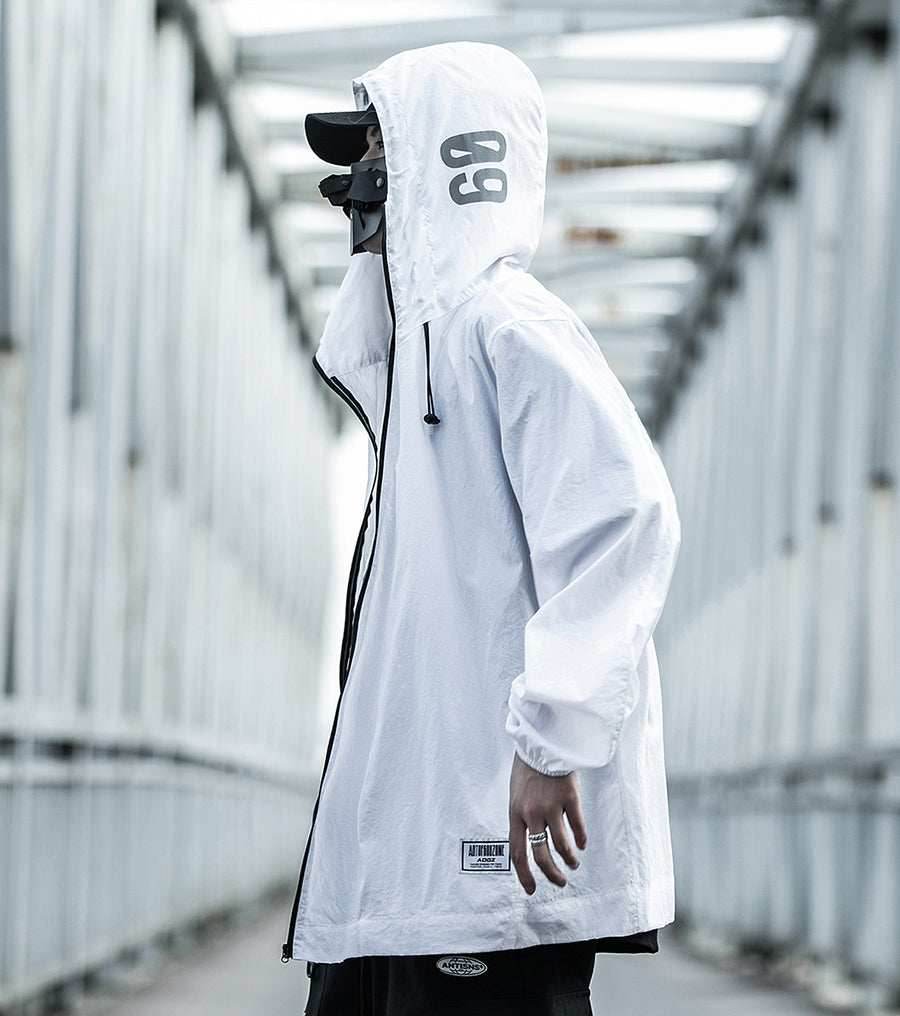 DuskJ4 Scar 09 Windbreaker - White / S