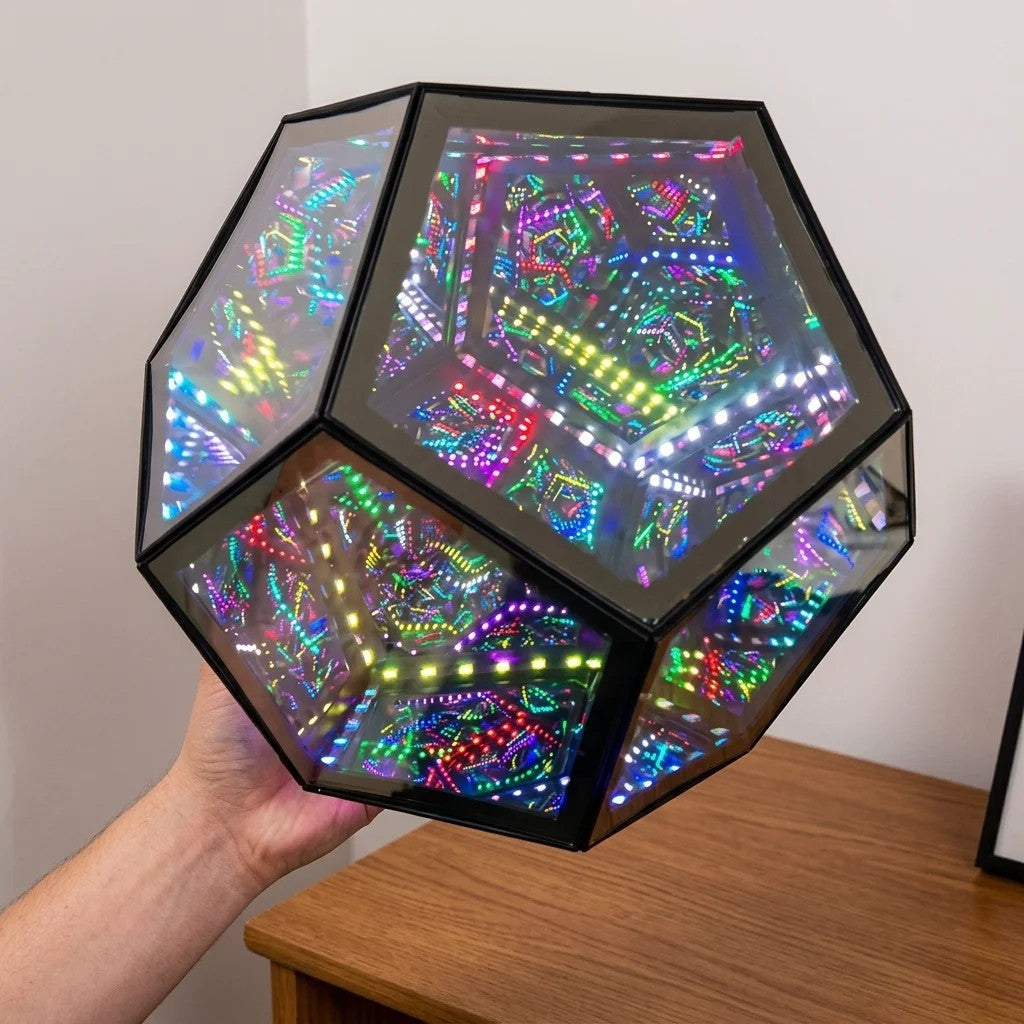 Infinity Dodecahedron Magic Table Lamp