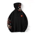 KH9190 Dragon Embroidery Hoodie - Black / S
