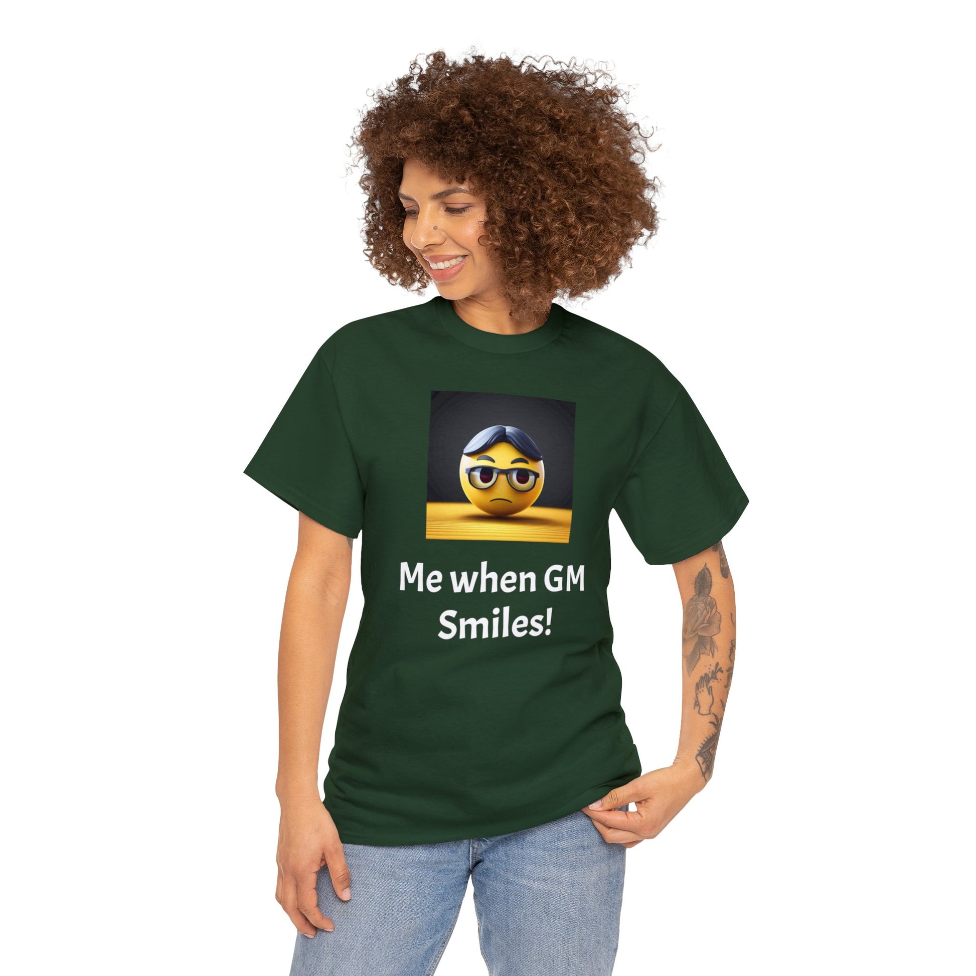 Me when the Gm Smiles Unisex Heavy Cotton Tee-DungeonDice1