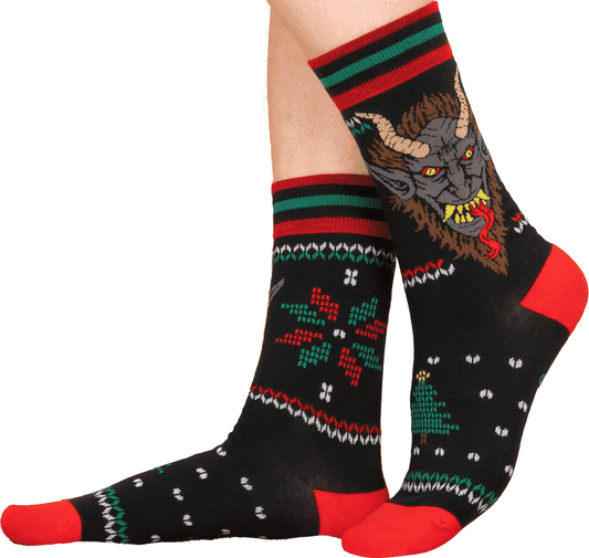 Krampus Sweater Crew Socks - 