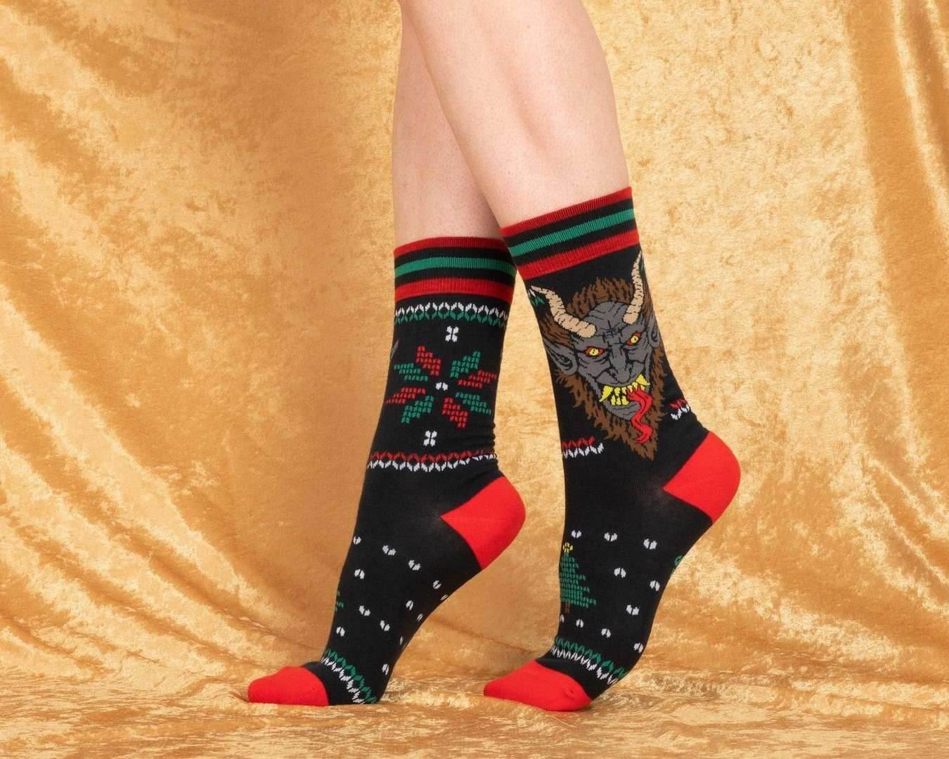 Krampus Sweater Crew Socks - 