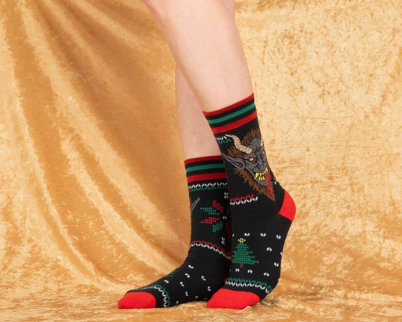 Krampus Sweater Crew Socks - 