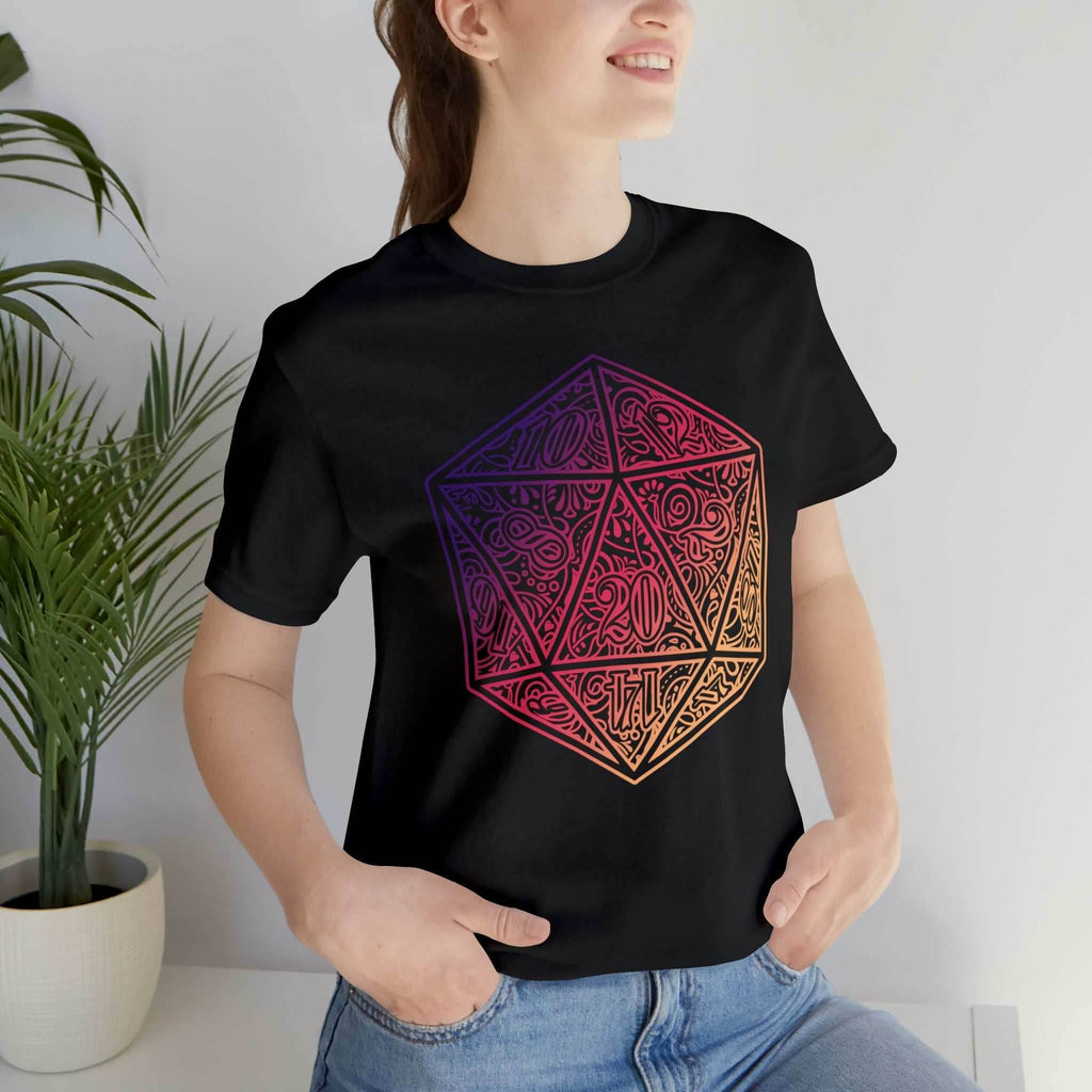 Ombre Ornamental Dice Shirt - Asphalt / S
