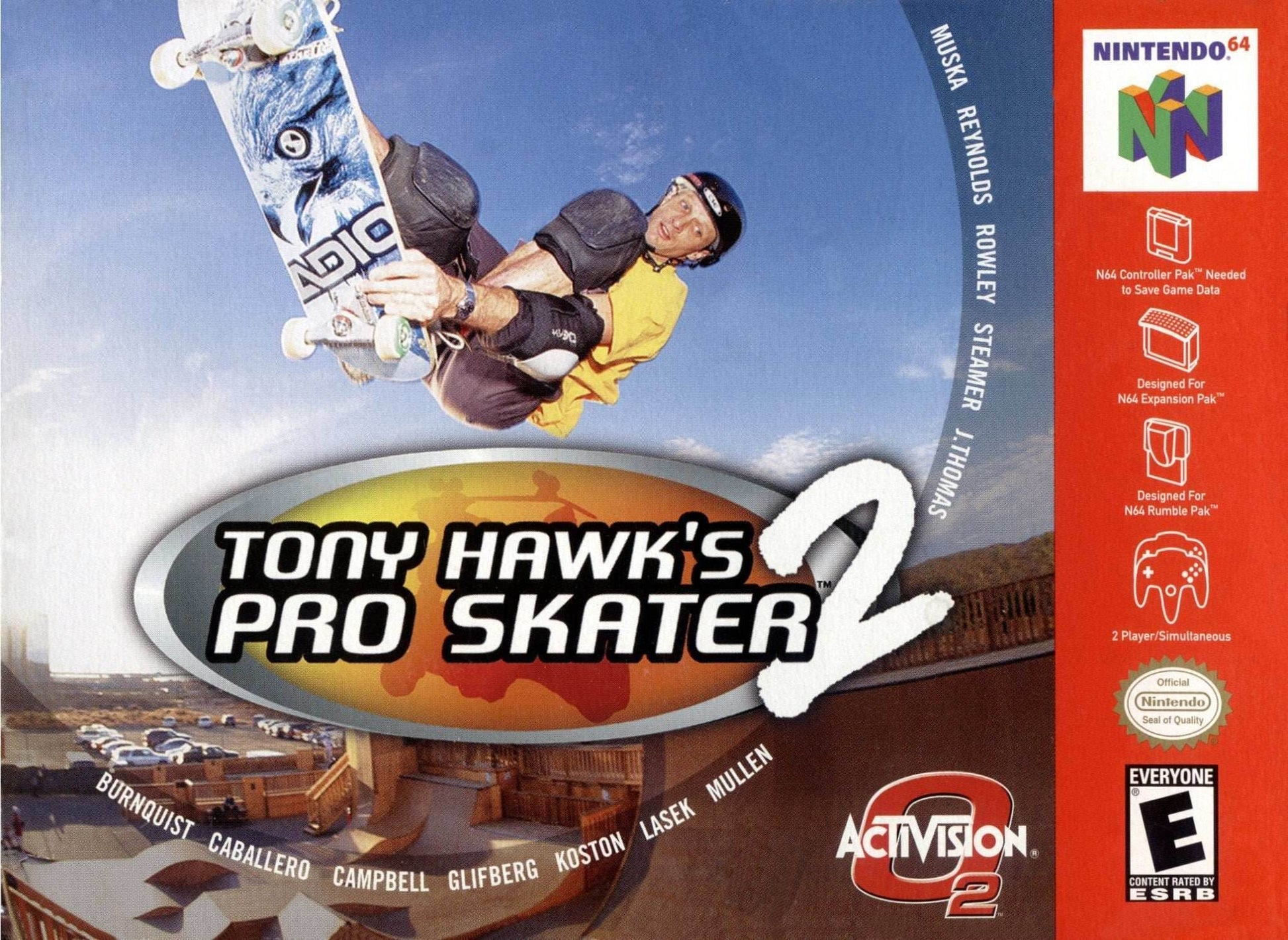 Tony Hawk's Pro Skater 2 (Nintendo 64) - Game Manual Only