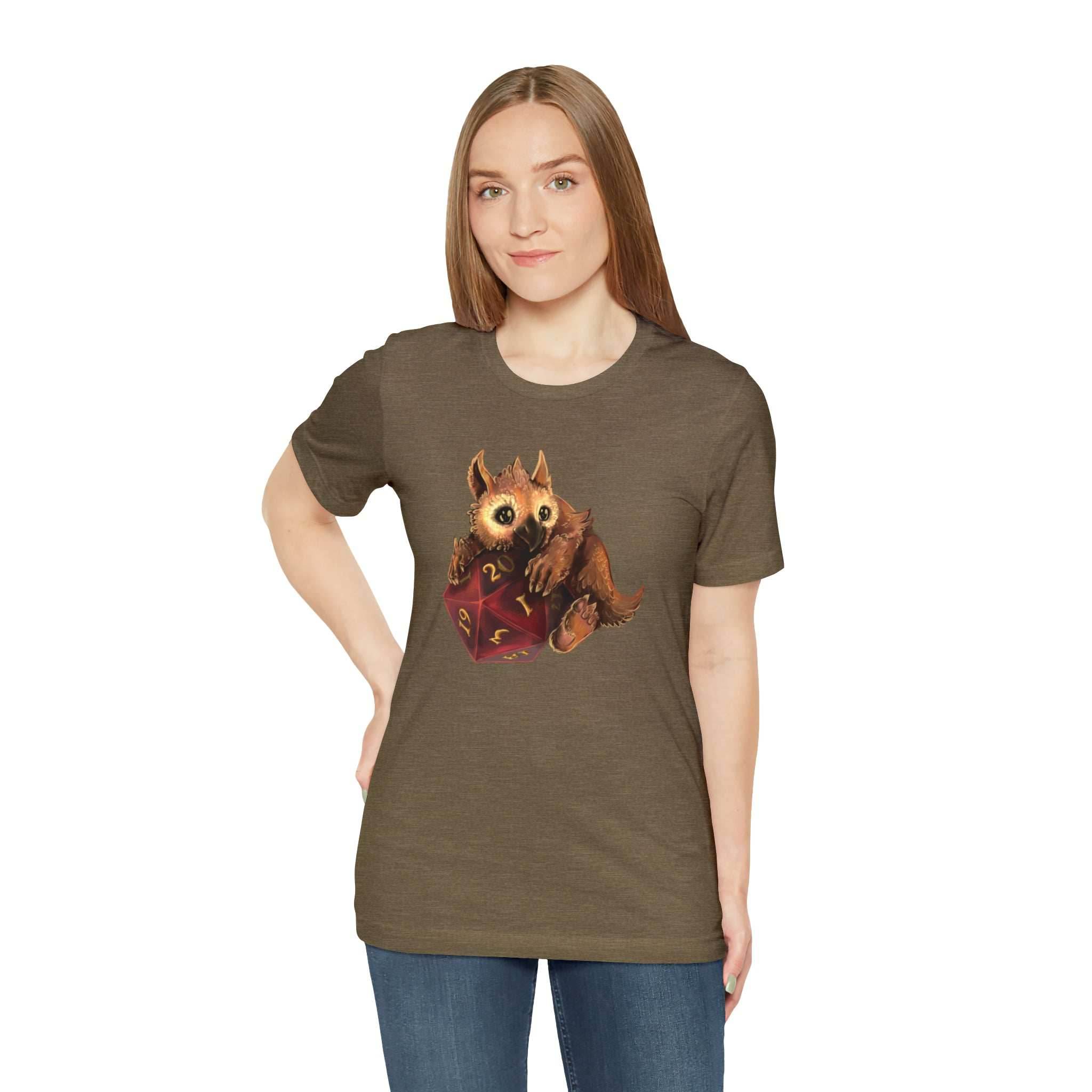Owliver with High Variance D20 Short Sleeve Tee - Athletic Heather / S