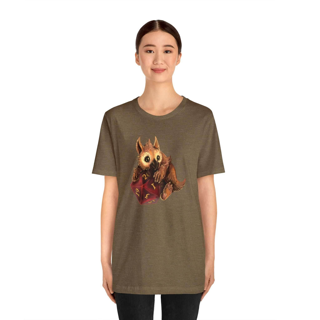 Owliver with High Variance D20 Short Sleeve Tee - Athletic Heather / S
