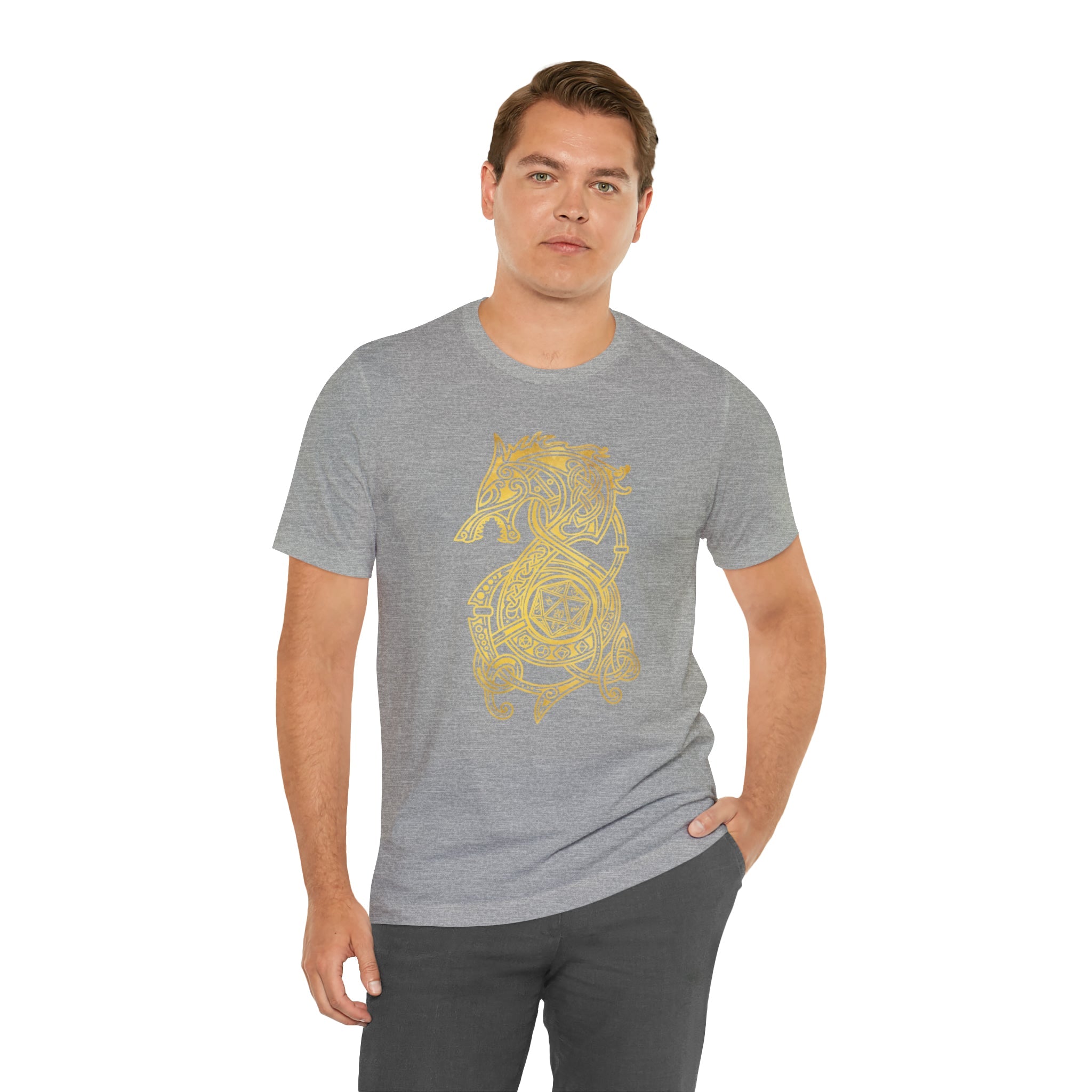Golden Celtic Dice Dragon Shirt
