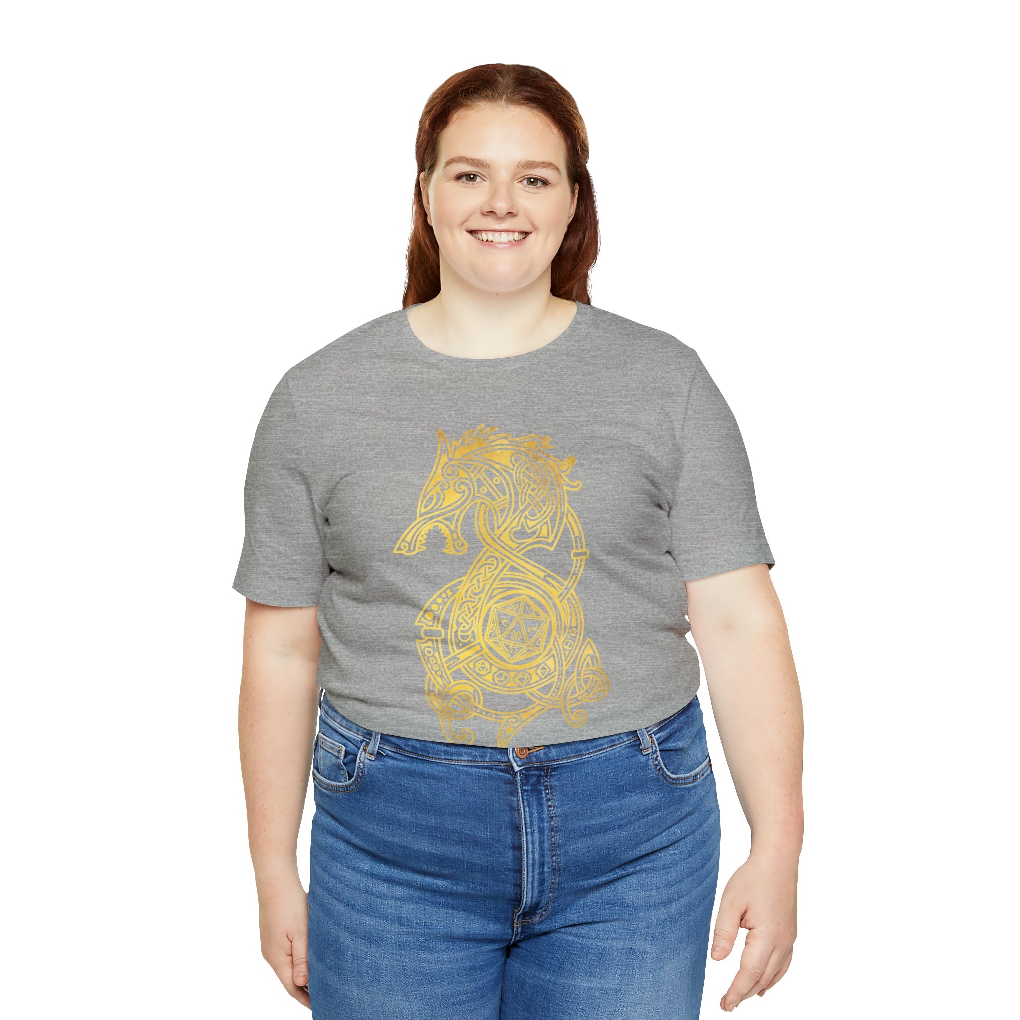 Golden Celtic Dice Dragon Shirt