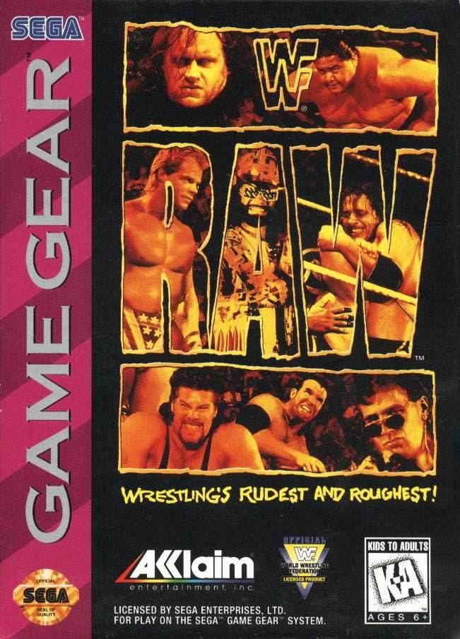 WWF Raw (Sega Game Gear) - Game Manual Only