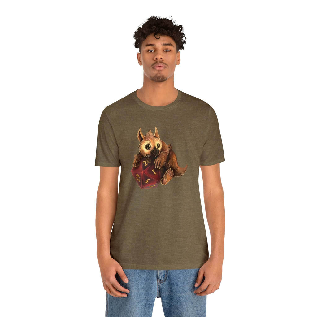 Owliver with High Variance D20 Short Sleeve Tee - Athletic Heather / S