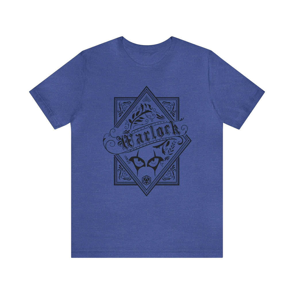 Warlock Class Shirt - Heather True Royal / S
