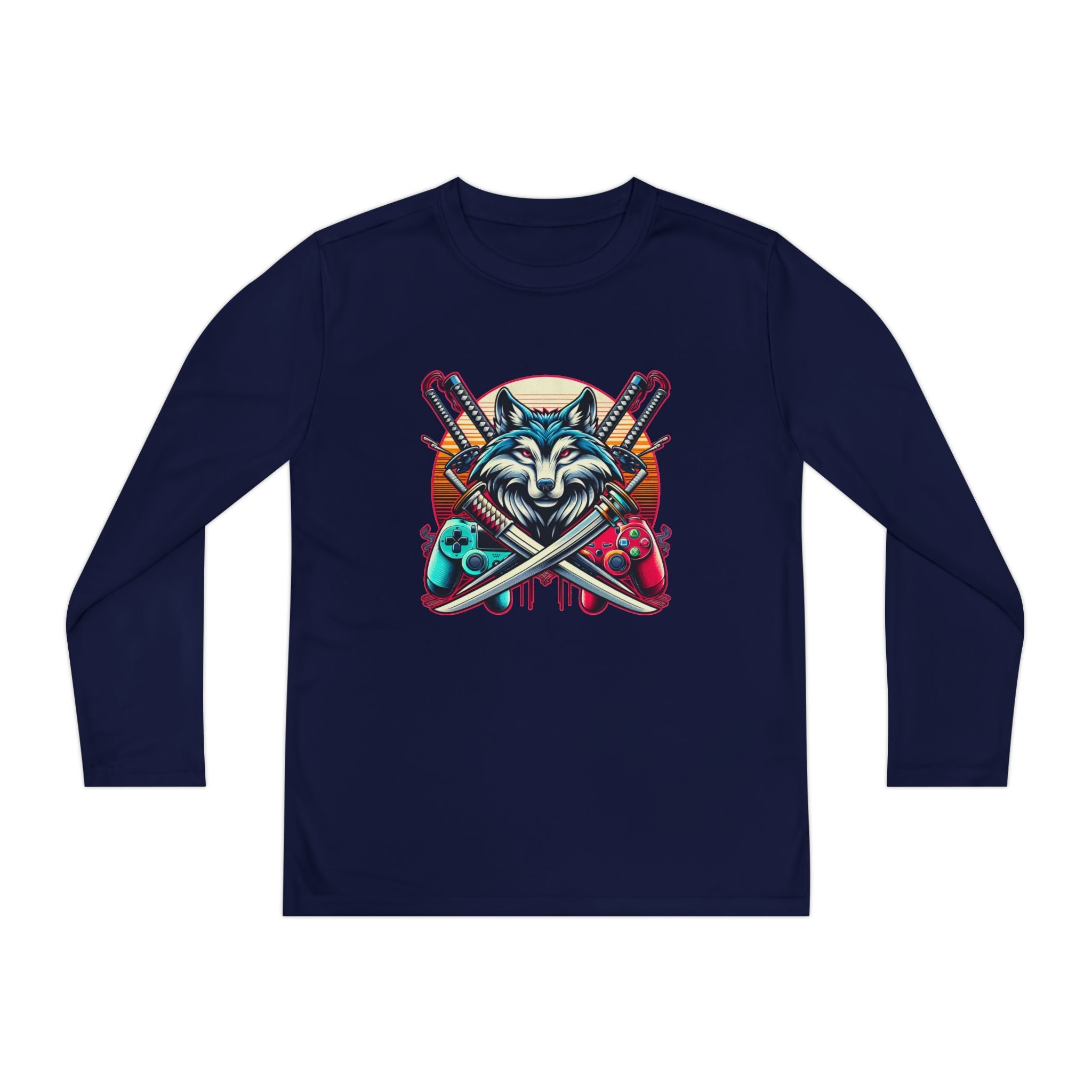 Xp wolf gamer long sleeve shirt