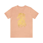 Golden Celtic Dice Dragon Shirt - Heather Peach / S