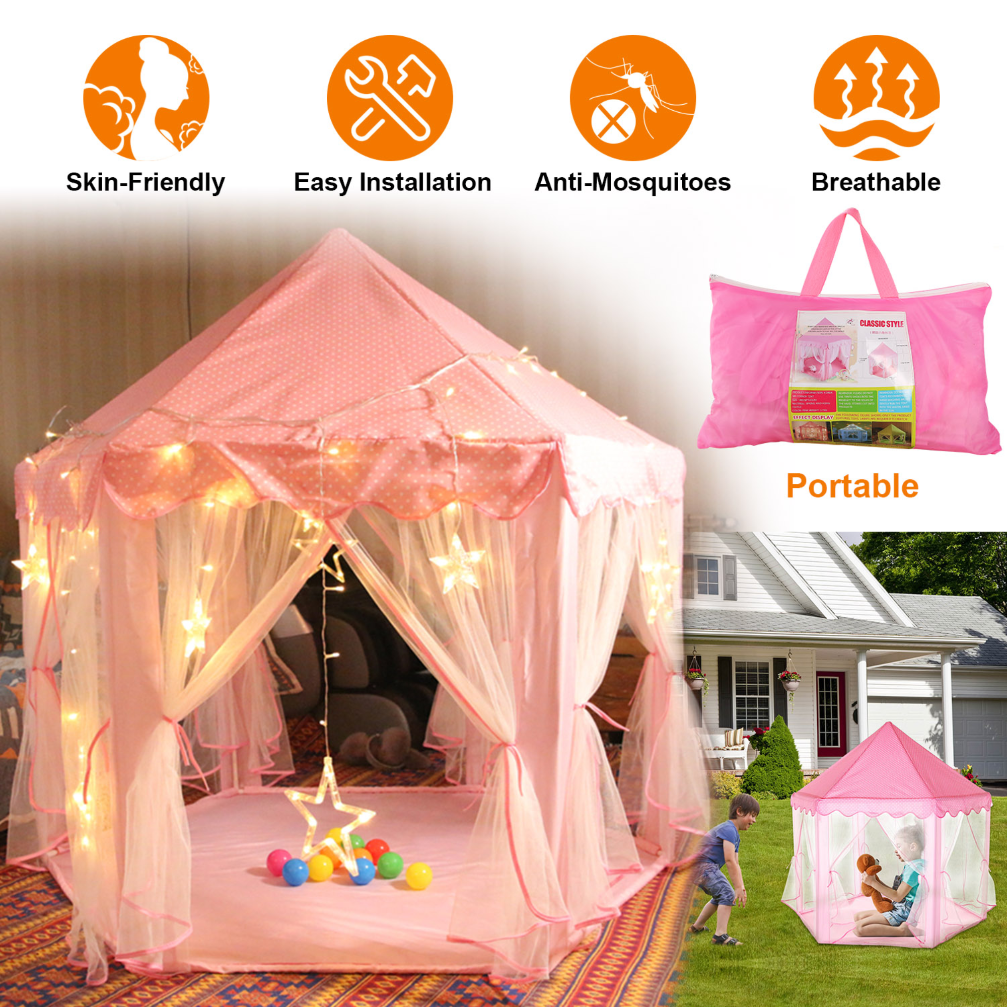 GBruno Kids Play Tents Princess for Girls