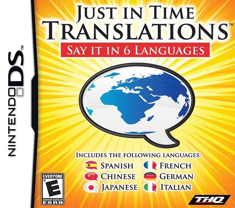 Just In Time Translations (Nintendo DS) - Game Manual Only