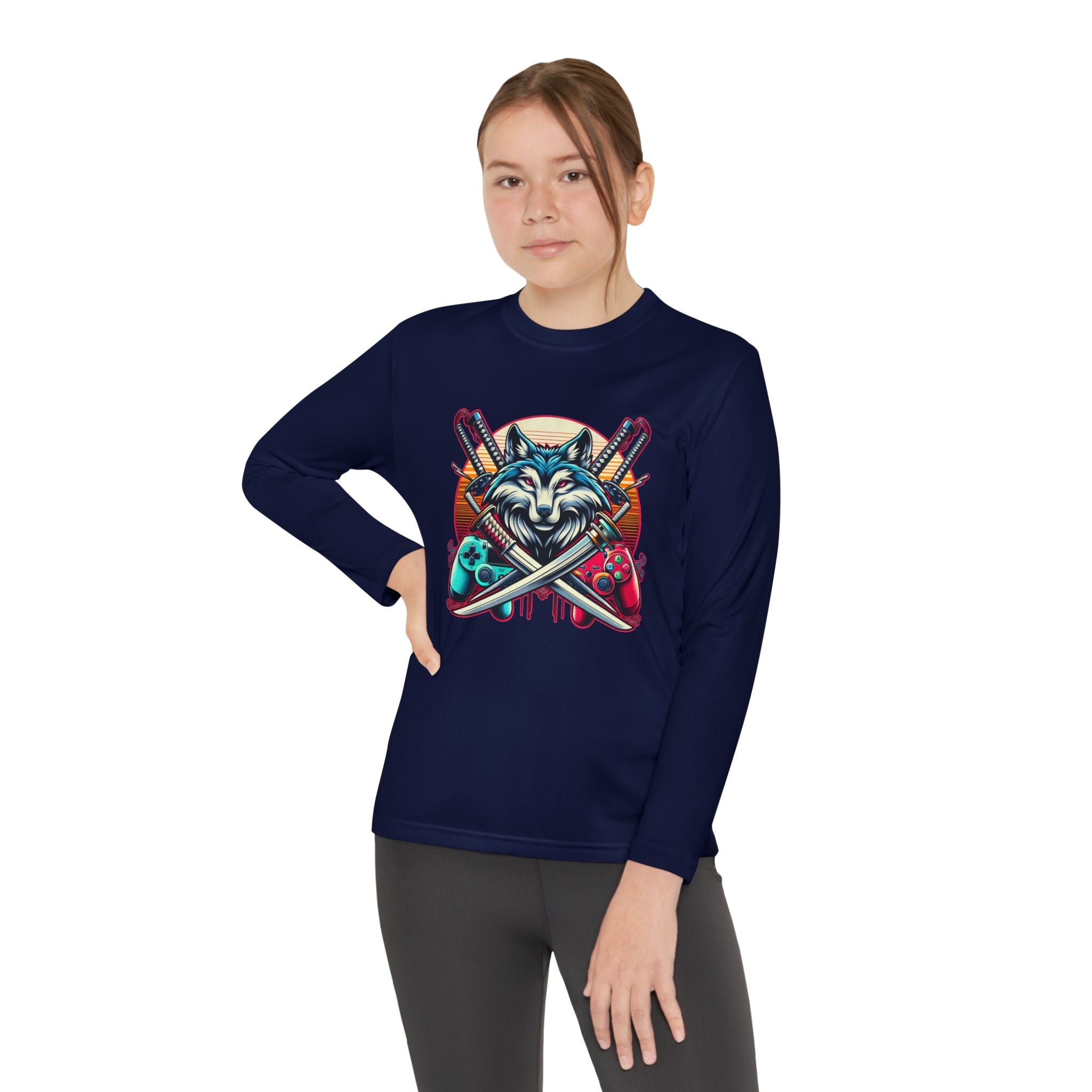 Xp wolf gamer long sleeve shirt