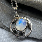 Moonstone Turtle Necklace