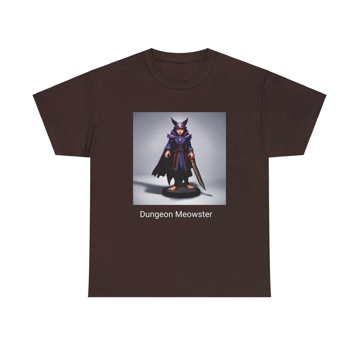 Dungeon Meowster Unisex Heavy Cotton Tee-DungeonDice1