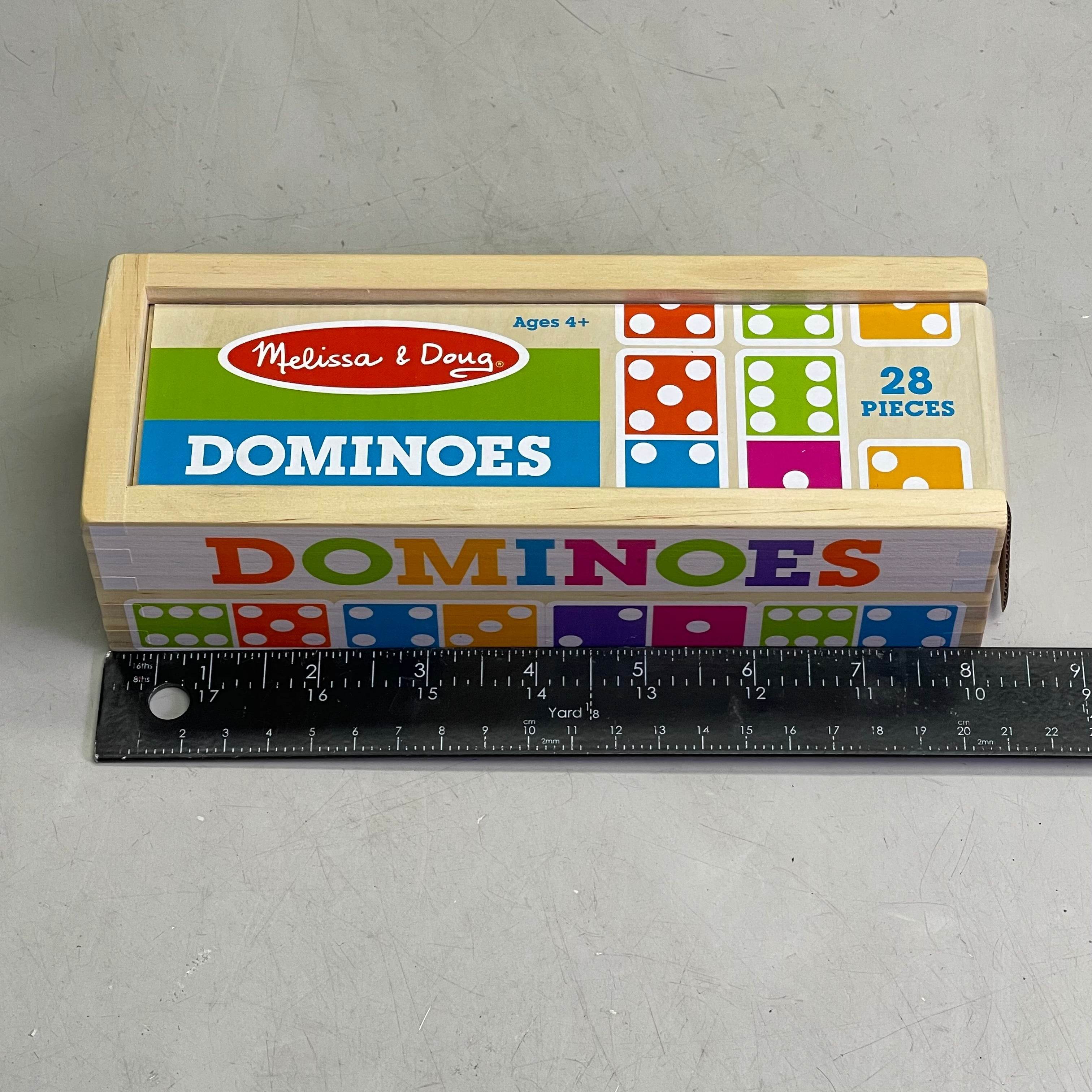 MELISSA & DOUG Dominoes Game 28 Pieces Multicolor Wood 30388 - 