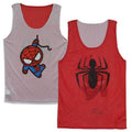Spider-Man Symbol Kawaii Marvel Comics Reversible Mesh Tank Top - S