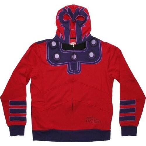 Magneto Costume X-Men Marvel Comics Zip Up Hoodie - S