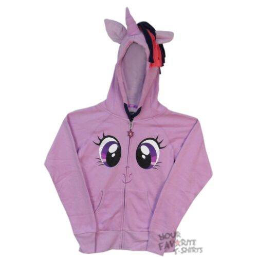 My Little Pony Twilight Sparkles Face Costume Mlp Junior Zip Up Hoodie - S