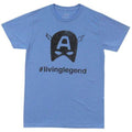 Captain America #Livinglegend Hashtag Marvel Comics Premium Adult T-Shirt - S