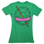 Teenage Mutant Ninja Turtles Donatello Costume With Mask Junior V-Neck T-Shirt - S