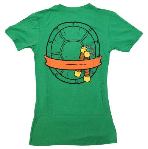 Teenage Mutant Ninja Turtles Michealangelo Costume With Mask Junior T-Shirt - S