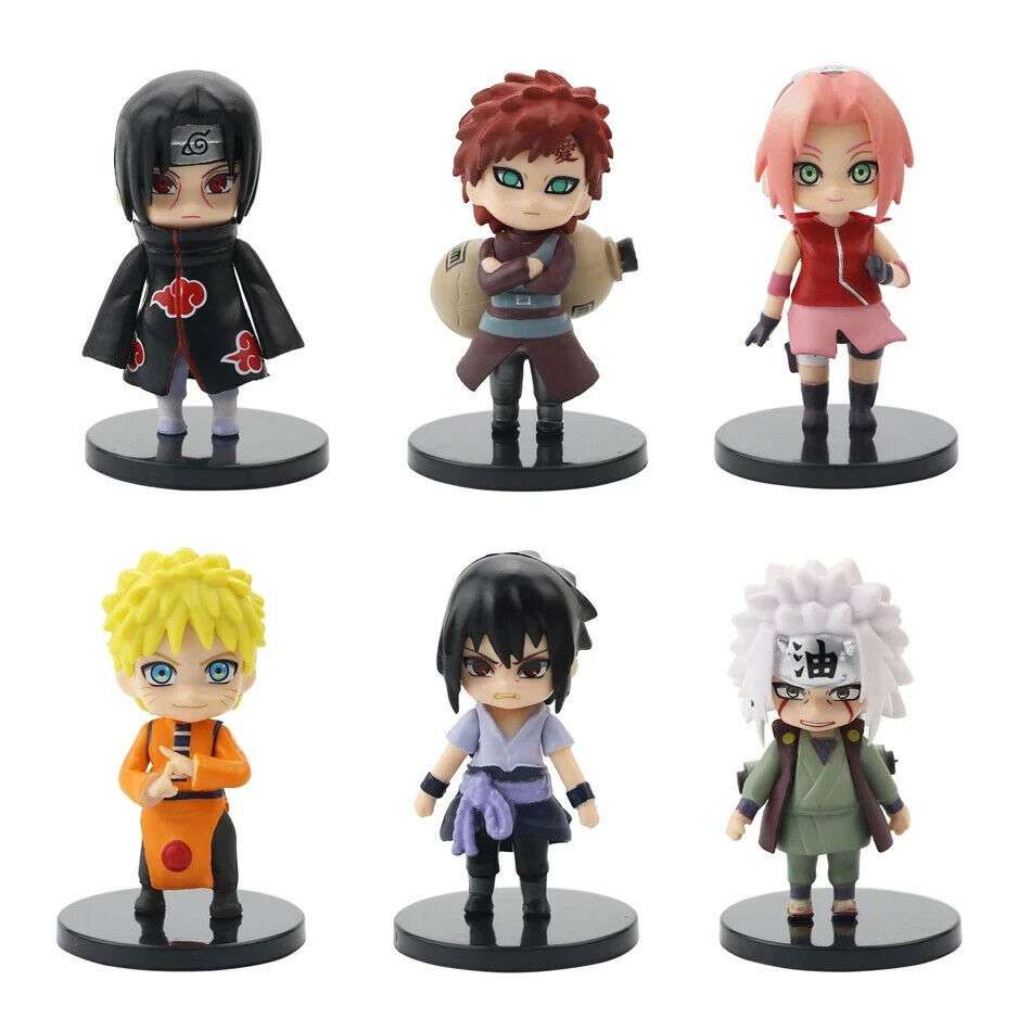 12 pcs set Naruto Shippuden Figurines, Sasuke Itachi Hinata Figure, Anime 3 in