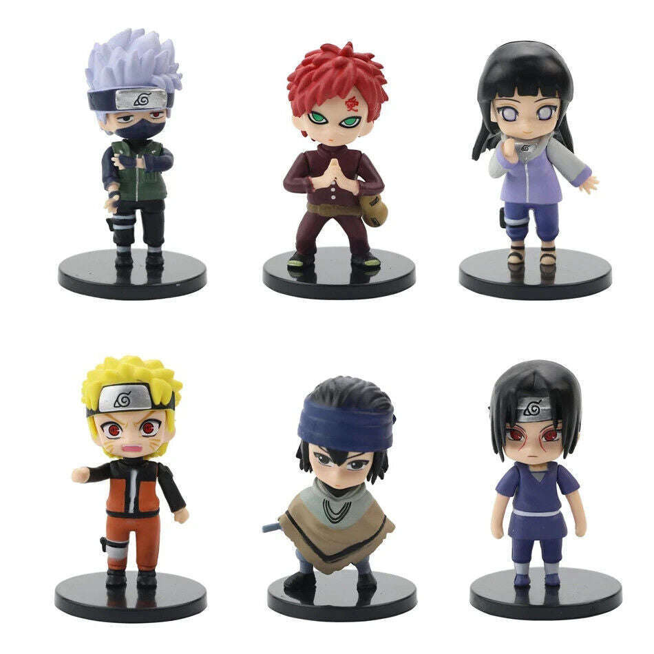 12 pcs set Naruto Shippuden Figurines, Sasuke Itachi Hinata Figure, Anime 3 in