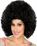 70s Disco Black Wig