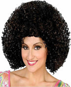 70s Disco Black Wig