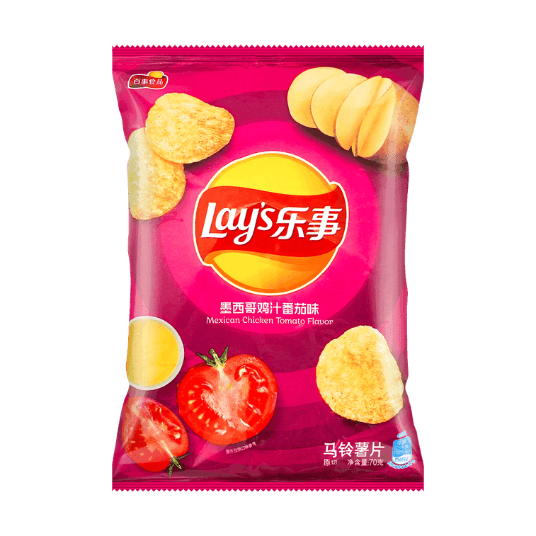 Lays Mexican Tomato Chicken Potato Chips, 2.46oz - 