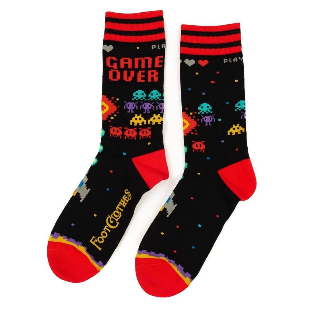 Game Over 80s Video Game Crew Socks - 