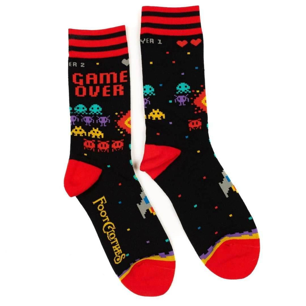 Game Over 80s Video Game Crew Socks - 