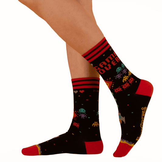 Game Over 80s Video Game Crew Socks - 