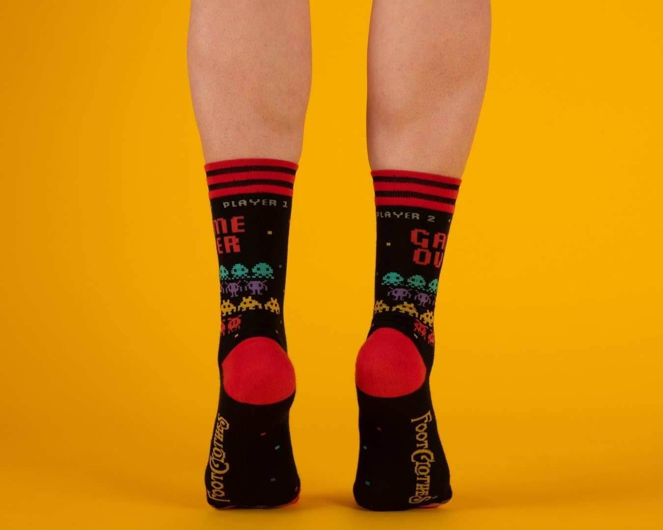 Game Over 80s Video Game Crew Socks - 