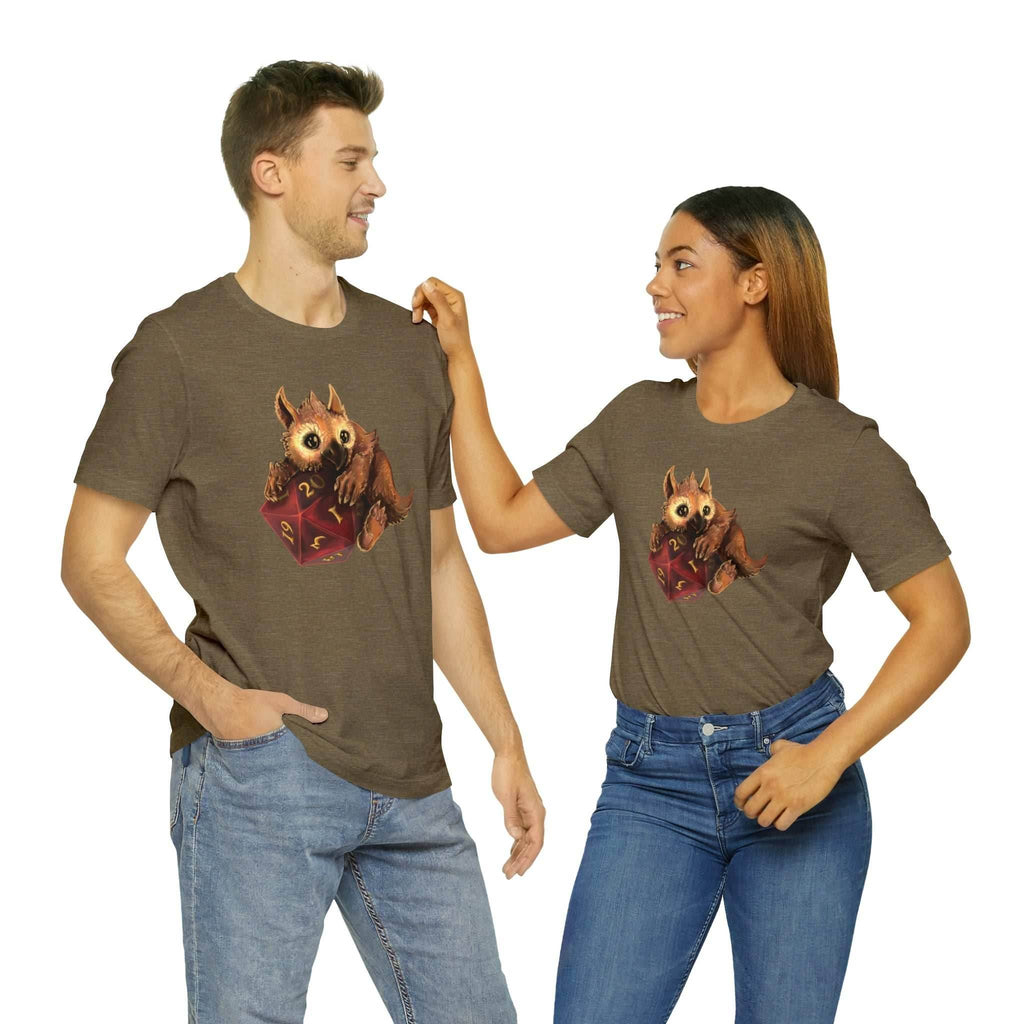 Owliver with High Variance D20 Short Sleeve Tee - Athletic Heather / S