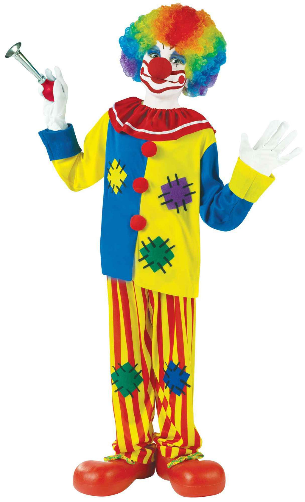 Big Top Clown Multicolor Boys Costume