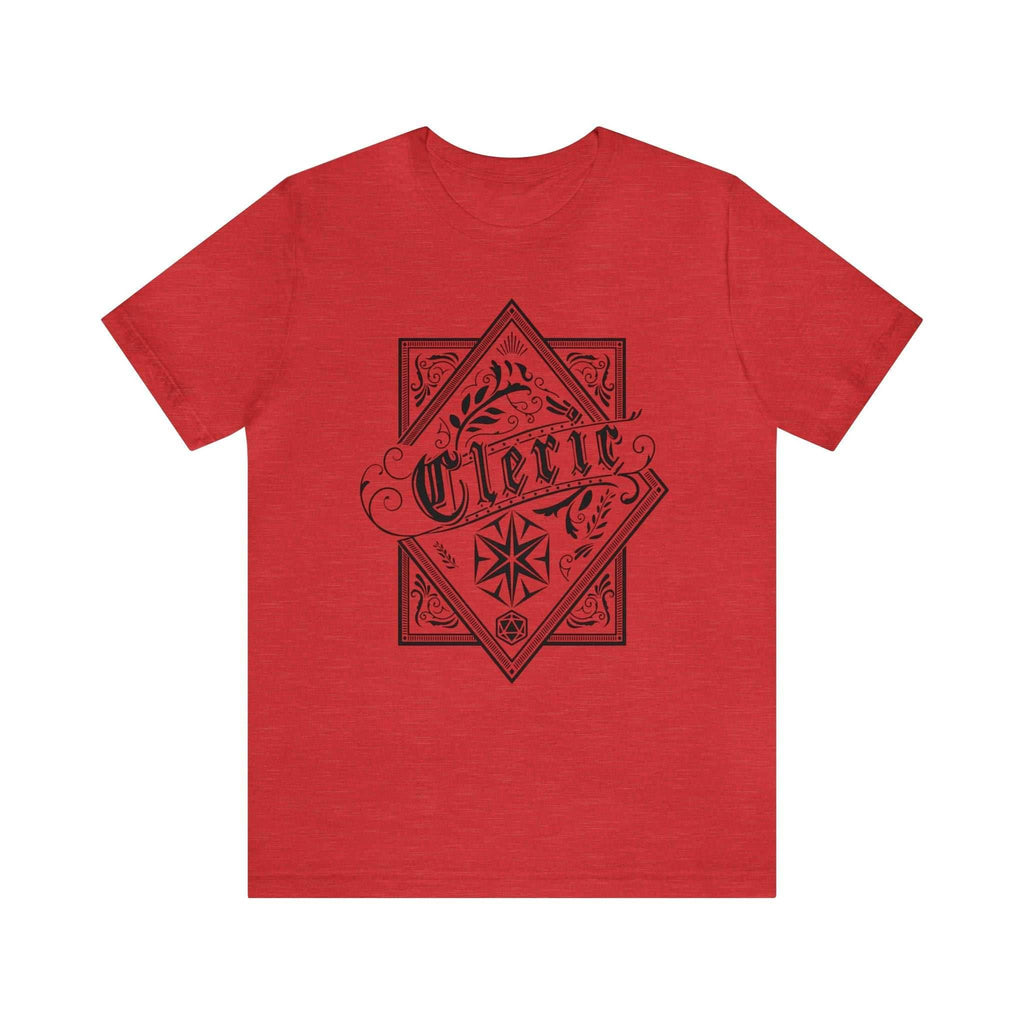 Cleric Class Shirt - Heather Red / S