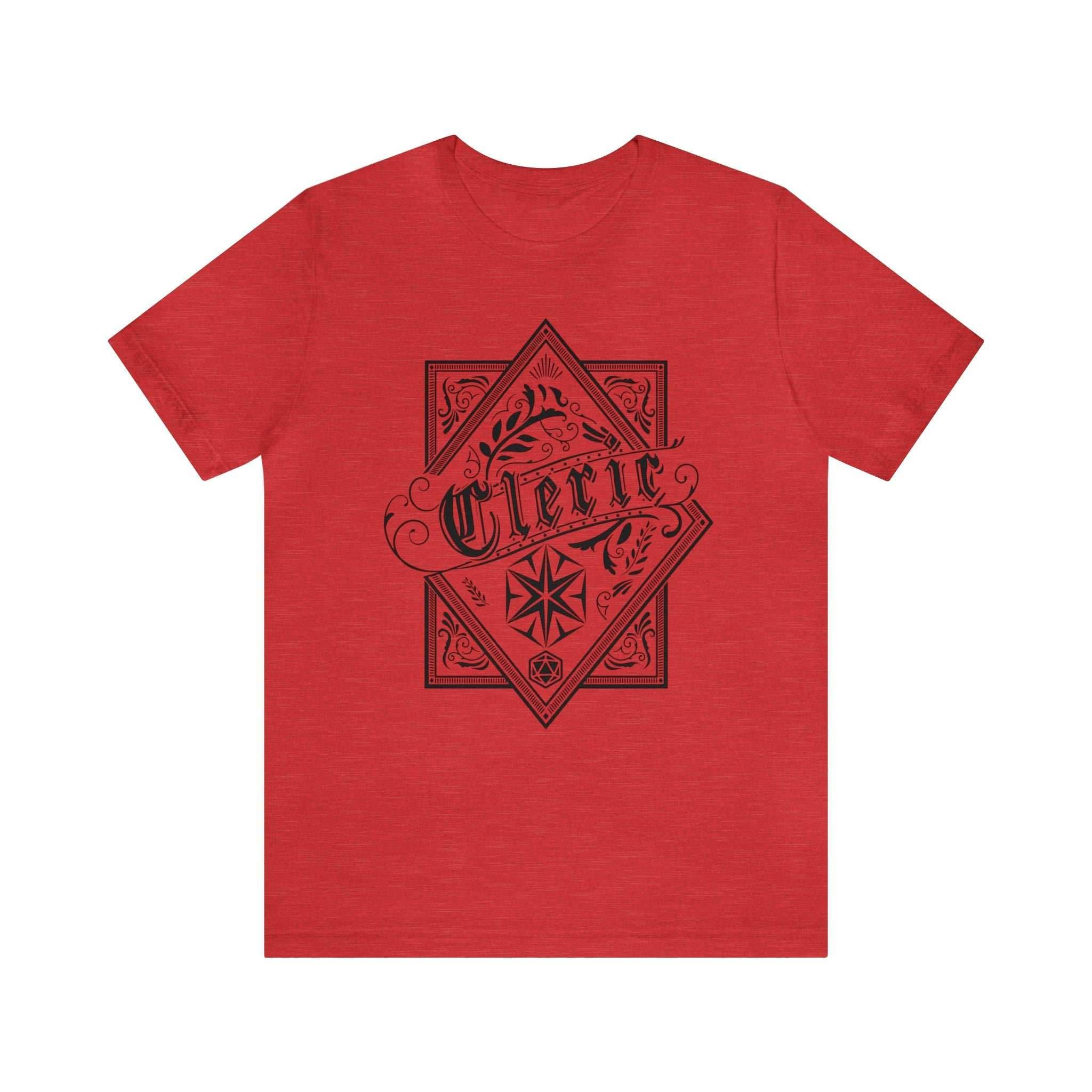 Cleric Class Shirt - Heather Red / S