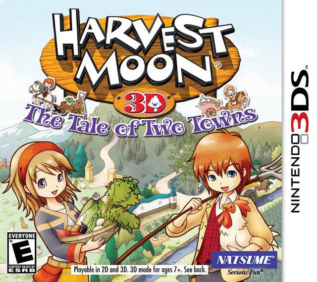 Harvest Moon 3D: The Tale Of Two Towns (Nintendo 3DS) - Game Manual Only