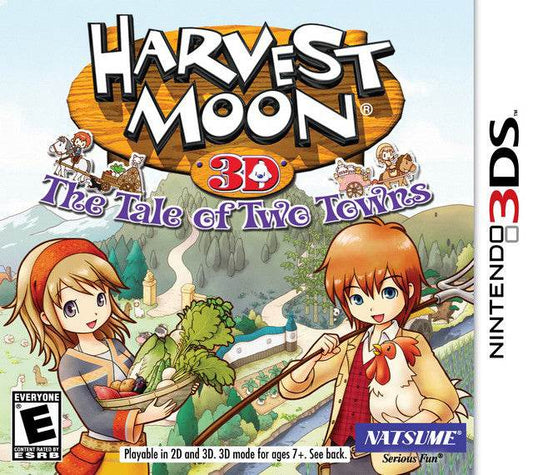 Harvest Moon 3D: The Tale Of Two Towns (Nintendo 3DS) - Game Manual Only